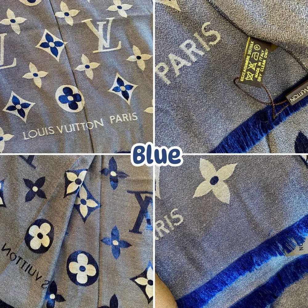 LV Monogram Cashmere Silk Blend Scarf - Picture 7 of 10